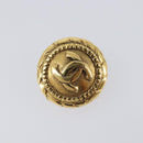 CHANEL COCO Mark Earring Metal Gold CC Auth 207500V-10