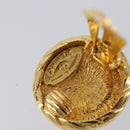 CHANEL COCO Mark Earring Metal Gold CC Auth 207500V-9