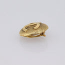 CHANEL COCO Mark Earring Metal Gold Tone CC Auth 207502V-10