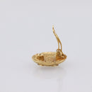 CHANEL COCO Mark Earring Metal Gold Tone CC Auth 207502V-11