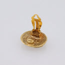 CHANEL COCO Mark Earring Metal Gold Tone CC Auth 207502V-12