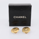 CHANEL COCO Mark Earring Metal Gold Tone CC Auth 207502V-14