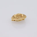 CHANEL COCO Mark Earring Metal Gold Tone CC Auth 207502V-5