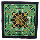 HERMES Carre 90 Scarf ""Eperon d Or"" Silk Navy Auth 207503-1