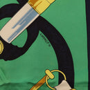 HERMES Carre 90 Scarf ""Eperon d Or"" Silk Navy Auth 207503-12