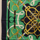 HERMES Carre 90 Scarf ""Eperon d Or"" Silk Navy Auth 207503-5