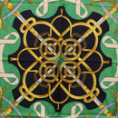 HERMES Carre 90 Scarf ""Eperon d Or"" Silk Navy Auth 207503-6