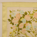 HERMES Carre 90 Scarf ""ROMANTIQUE Foulard Soie Vert Rose blanc"" Auth 207505-2