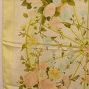 HERMES Carre 90 Scarf ""ROMANTIQUE Foulard Soie Vert Rose blanc"" Auth 207505-5