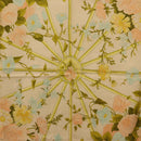 HERMES Carre 90 Scarf ""ROMANTIQUE Foulard Soie Vert Rose blanc"" Auth 207505-6