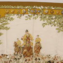 HERMES Carre 90 Scarf ""LES AMAZONES"" Silk Brown Auth 207506-3