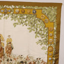HERMES Carre 90 Scarf ""LES AMAZONES"" Silk Brown Auth 207506-4
