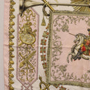 HERMES Carre 90 Scarf ""LVDOVICVS MAGNVS"" Silk Pink Auth 207508-5