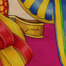 HERMES Carre 90 Scarf ""LES RUBANS DU CHEVAL"" Silk Purple Auth 207509-12