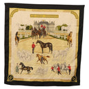 HERMES Carre 90 Scarf ""LES HARAS NATIONAUX"" Silk Black Auth 207510-1