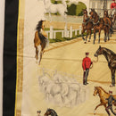HERMES Carre 90 Scarf ""LES HARAS NATIONAUX"" Silk Black Auth 207510-5