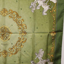 HERMES Carre 90 Scarf ""COSMOS"" Silk Green Auth 207511-7