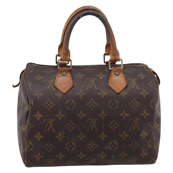 LOUIS VUITTON Monogram Speedy 25 Hand Bag M41528 LV Auth 207519