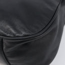 MCM Shoulder Bag Leather Black Gold Auth 207521-9