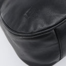 MCM Shoulder Bag Leather Black Gold Auth 207521-14