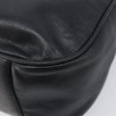 MCM Shoulder Bag Leather Black Gold Auth 207521-15