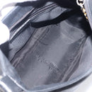 MCM Shoulder Bag Leather Black Gold Auth 207521-11
