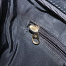 MCM Shoulder Bag Leather Black Gold Auth 207521-22