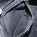 MCM Shoulder Bag Leather Black Gold Auth 207521-23