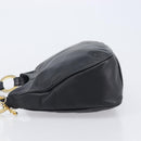 MCM Shoulder Bag Leather Black Gold Auth 207521-4