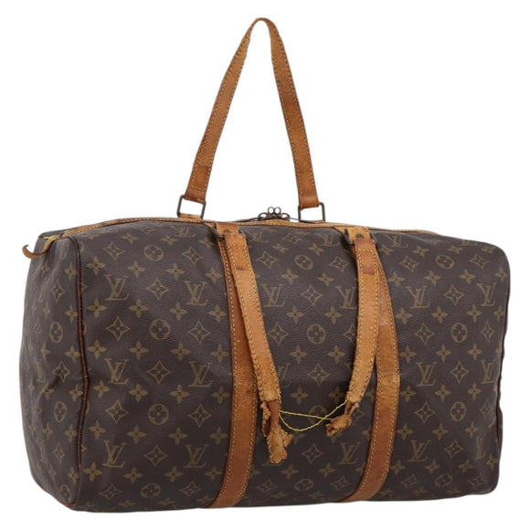 LOUIS VUITTON Monogram Sac Souple 45 Boston Bag M41624 LV Auth 207522
