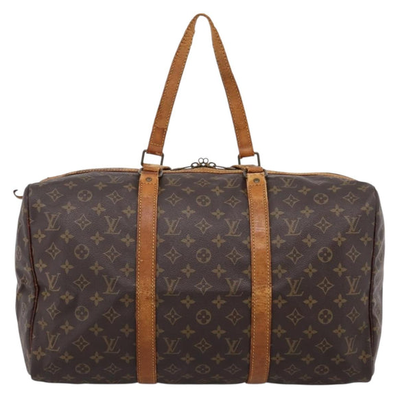 LOUIS VUITTON Monogram Sac Souple 45 Boston Bag M41624 LV Auth 207522
