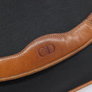 Christian Dior Clutch Bag Canvas Black Gold Auth 207523-17