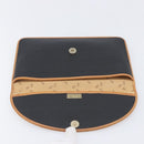 Christian Dior Clutch Bag Canvas Black Gold Auth 207523-10