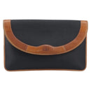 Christian Dior Clutch Bag Canvas Black Gold Auth 207523-13