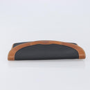 Christian Dior Clutch Bag Canvas Black Gold Auth 207523-5
