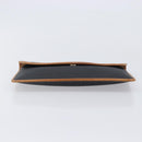 Christian Dior Clutch Bag Canvas Black Gold Auth 207523-6