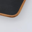 Christian Dior Clutch Bag Canvas Black Gold Auth 207523-7