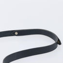 Christian Dior Shoulder Bag Leather Navy Gold Auth 207524-10