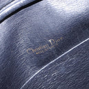 Christian Dior Shoulder Bag Leather Navy Gold Auth 207524-20