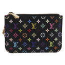 LOUIS VUITTON Multicolor Pochette ClesNM Coin Purse M60279 LV Auth 207526V-2
