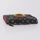 LOUIS VUITTON Monogram Multicolor Wallet 2 Set Black LV Auth 207527-5