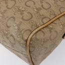 CELINE Macadam Canvas C Sulky Bag PVC Leather Suede 2 Set Beige Navy Auth 207528-17