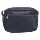 CELINE Macadam Canvas C Sulky Bag PVC Leather Suede 2 Set Beige Navy Auth 207528-2