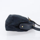 CELINE Macadam Canvas C Sulky Bag PVC Leather Suede 2 Set Beige Navy Auth 207528-21