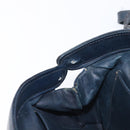 CELINE Macadam Canvas C Sulky Bag PVC Leather Suede 2 Set Beige Navy Auth 207528-27