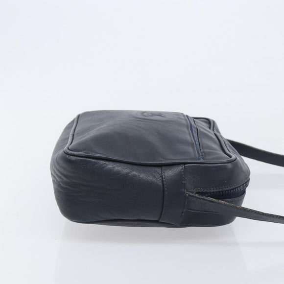 CELINE Macadam Canvas C Sulky Bag PVC Leather Suede 2 Set Beige Navy Auth 207528