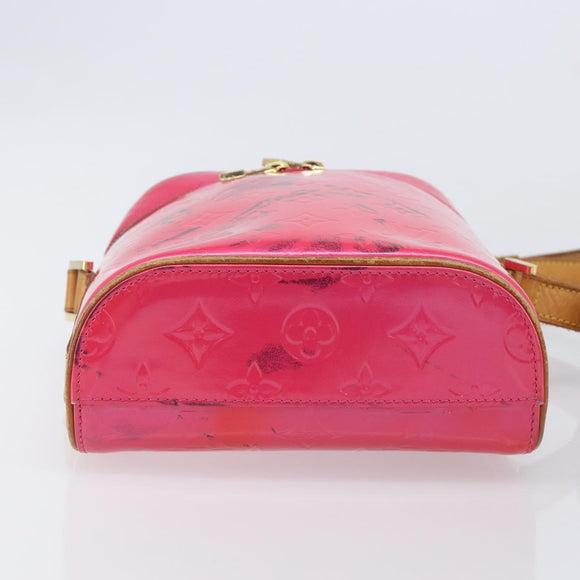 LOUIS VUITTON Vernis Sullivan Vertical Bag Fuchsia Pink M91259 LV Auth 207529