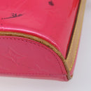 LOUIS VUITTON Vernis Sullivan Vertical Bag Fuchsia Pink M91259 LV Auth 207529-12