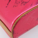 LOUIS VUITTON Vernis Sullivan Vertical Bag Fuchsia Pink M91259 LV Auth 207529-13