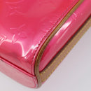 LOUIS VUITTON Vernis Sullivan Vertical Bag Fuchsia Pink M91259 LV Auth 207529-14